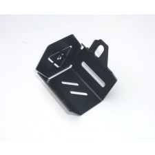 BRZDOVÁ KRYTKA NÁDRŽKY ZADNÍ - NEREZOVÁ - ČERNÝ LAK - JAWA 350 CL PÉRÁK + BOBBER 42